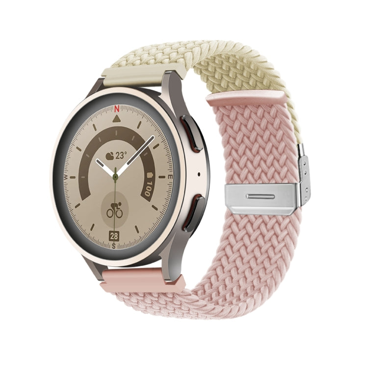 Bracelet de montre en nylon tressé à boucle, 20mm, 22mm
