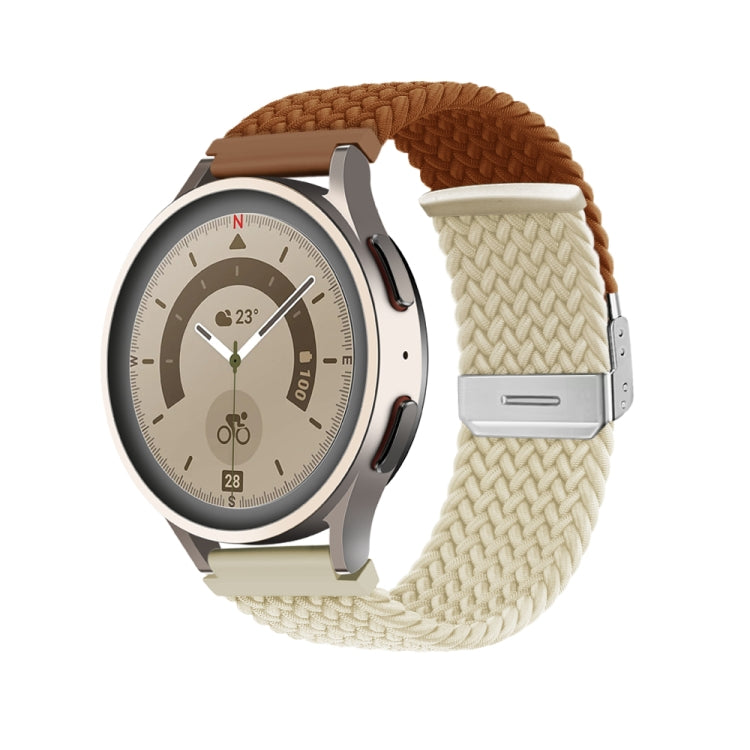 Bracelet de montre en nylon tressé à boucle, 20mm, 22mm