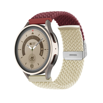 Bracelet de montre en nylon tressé à boucle, 20mm, 22mm