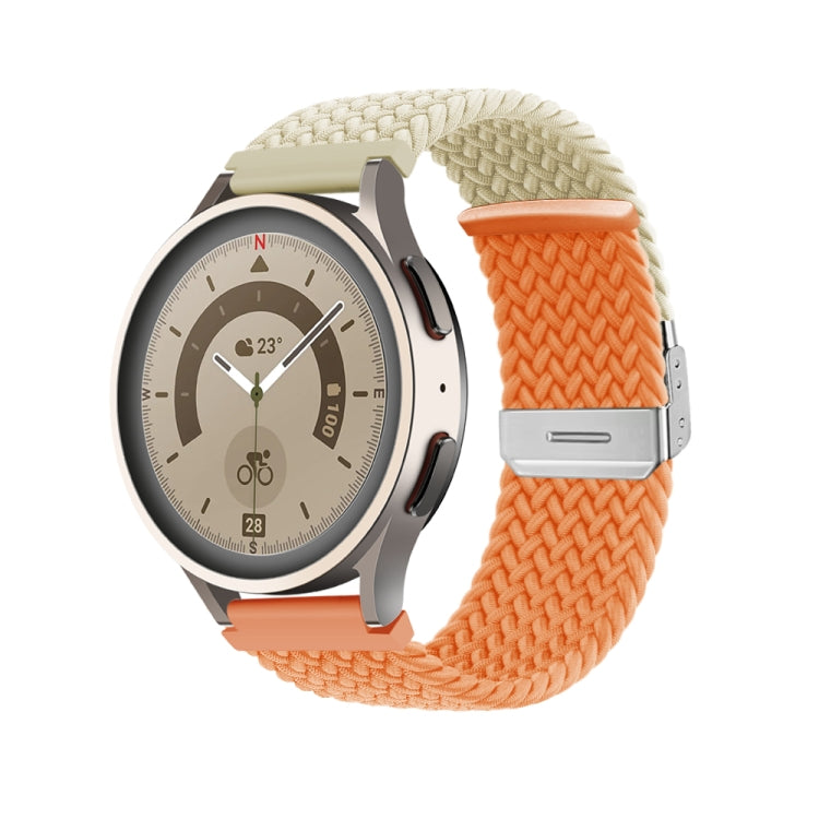 Bracelet de montre en nylon tressé à boucle, 20mm, 22mm