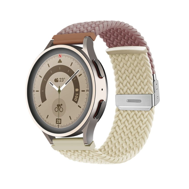 Bracelet de montre en nylon tressé à boucle, 20mm, 22mm