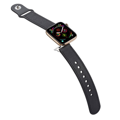 Bracelet de montre en cuir véritable TPU+ à boucle unique, For Apple Watch Series 7 41mm / 6 & SE & 5 & 4 40mm / 3 & 2 & 1 38mm, For Apple Watch Series 7 45mm / 6 & SE & 5 & 4 44mm / 3 & 2 & 1 42mm                                                       ...
