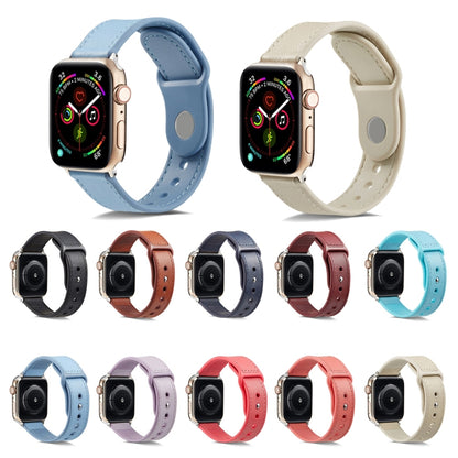 Bracelet de montre en cuir véritable TPU+ à boucle unique, For Apple Watch Series 7 41mm / 6 & SE & 5 & 4 40mm / 3 & 2 & 1 38mm, For Apple Watch Series 7 45mm / 6 & SE & 5 & 4 44mm / 3 & 2 & 1 42mm                                                       ...