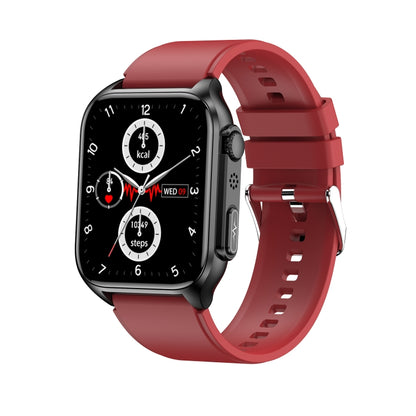 TK12 1,96 pouces IP67 Montre Intelligente à Bande de Silicone Étanche Prend en Charge ECG / Soins à Distance des Familles / Appel Bluetooth / Surveillance de la Température Corporelle, Silicone Band (Blue), Silicone Band (Black), Silicone Band (Red)