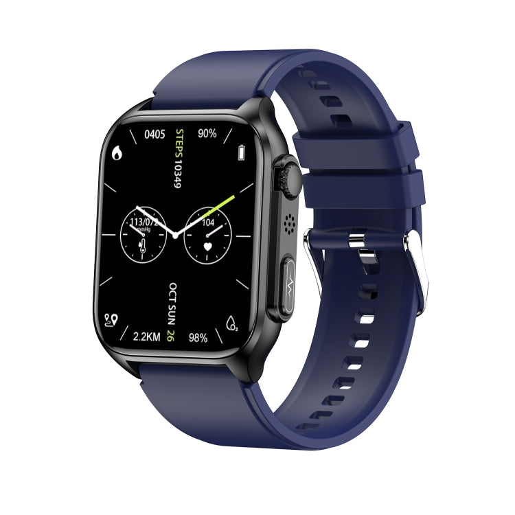 TK12 1,96 pouces IP67 Montre Intelligente à Bande de Silicone Étanche Prend en Charge ECG / Soins à Distance des Familles / Appel Bluetooth / Surveillance de la Température Corporelle, Silicone Band (Blue), Silicone Band (Black), Silicone Band (Red)