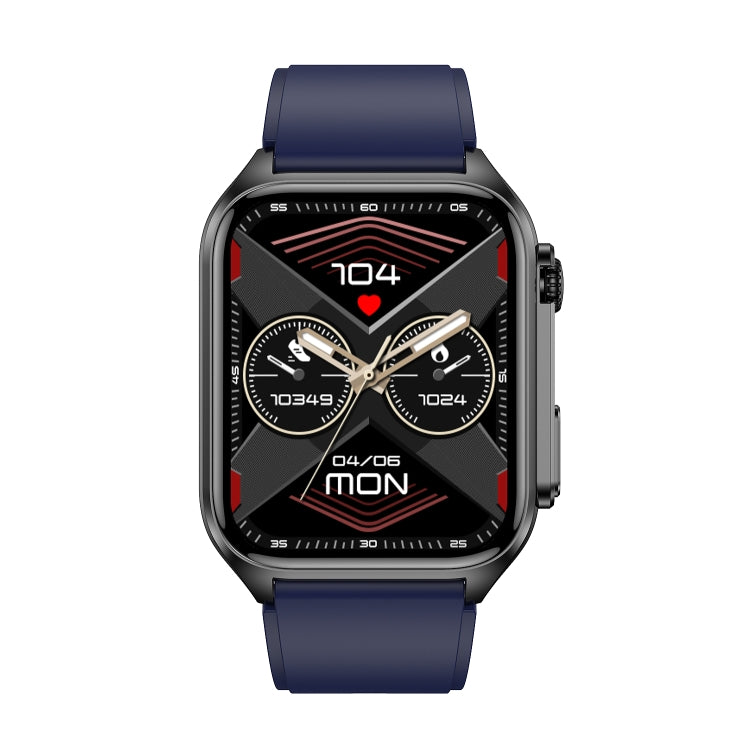 TK12 1,96 pouces IP67 Montre Intelligente à Bande de Silicone Étanche Prend en Charge ECG / Soins à Distance des Familles / Appel Bluetooth / Surveillance de la Température Corporelle, Silicone Band (Blue), Silicone Band (Black), Silicone Band (Red)