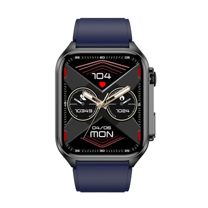 TK12 1,96 pouces IP67 Montre Intelligente à Bande de Silicone Étanche Prend en Charge ECG / Soins à Distance des Familles / Appel Bluetooth / Surveillance de la Température Corporelle, Silicone Band (Blue), Silicone Band (Black), Silicone Band (Red)