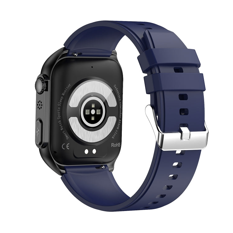 TK12 1,96 pouces IP67 Montre Intelligente à Bande de Silicone Étanche Prend en Charge ECG / Soins à Distance des Familles / Appel Bluetooth / Surveillance de la Température Corporelle, Silicone Band (Blue), Silicone Band (Black), Silicone Band (Red)
