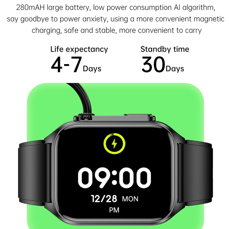 TK12 1,96 pouces IP67 Bracelet en cuir étanche Montre intelligente Prend en charge ECG / Soins à distance des familles / Appel Bluetooth / Surveillance de la température corporelle, Leather Band (Brown), Leather Band (Black)