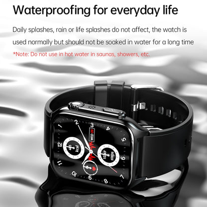 TK12 1,96 pouces IP67 Bracelet en cuir étanche Montre intelligente Prend en charge ECG / Soins à distance des familles / Appel Bluetooth / Surveillance de la température corporelle, Leather Band (Brown), Leather Band (Black)