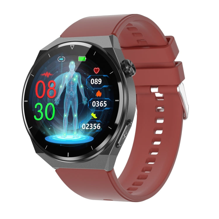 TK20 1,39 pouces IP68 montre intelligente à bande de silicone étanche prend en charge l'ECG / les soins à distance des familles / la surveillance de la température corporelle, Silicone Band (Red), Silicone Band (Black), Silicone Band (Blue)