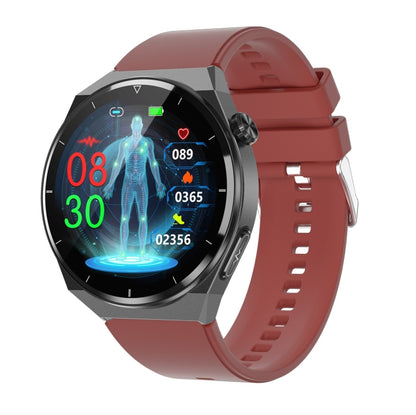 TK20 1,39 pouces IP68 montre intelligente à bande de silicone étanche prend en charge l'ECG / les soins à distance des familles / la surveillance de la température corporelle, Silicone Band (Red), Silicone Band (Black), Silicone Band (Blue)