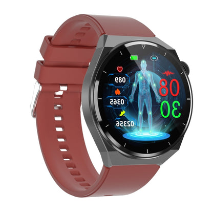 TK20 1,39 pouces IP68 montre intelligente à bande de silicone étanche prend en charge l'ECG / les soins à distance des familles / la surveillance de la température corporelle, Silicone Band (Red), Silicone Band (Black), Silicone Band (Blue)