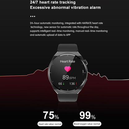 TK20 1,39 pouces IP68 montre intelligente à bande de silicone étanche prend en charge l'ECG / les soins à distance des familles / la surveillance de la température corporelle, Silicone Band (Red), Silicone Band (Black), Silicone Band (Blue)