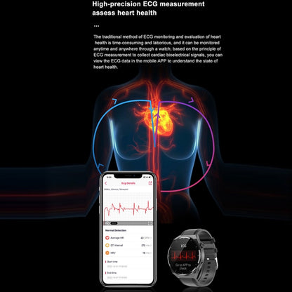 TK20 1,39 pouces IP68 montre intelligente à bande de silicone étanche prend en charge l'ECG / les soins à distance des familles / la surveillance de la température corporelle, Silicone Band (Red), Silicone Band (Black), Silicone Band (Blue)
