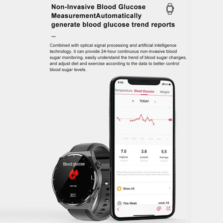 TK20 1,39 pouces IP68 montre intelligente à bande de silicone étanche prend en charge l'ECG / les soins à distance des familles / la surveillance de la température corporelle, Silicone Band (Red), Silicone Band (Black), Silicone Band (Blue)
