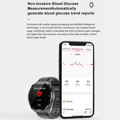 TK20 1,39 pouces IP68 montre intelligente à bande de silicone étanche prend en charge l'ECG / les soins à distance des familles / la surveillance de la température corporelle, Silicone Band (Red), Silicone Band (Black), Silicone Band (Blue)