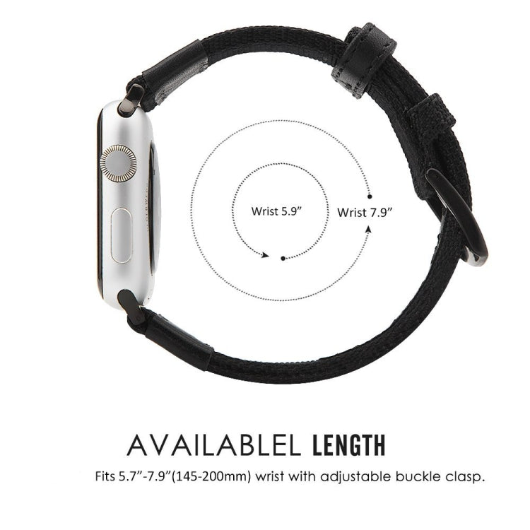 Bracelet en nylon, For Apple Watch Series 7 41mm / 6 & SE & 5 & 4 40mm / 3 & 2 & 1 38mm
