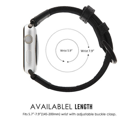 Bracelet en nylon, For Apple Watch Series 7 41mm / 6 & SE & 5 & 4 40mm / 3 & 2 & 1 38mm