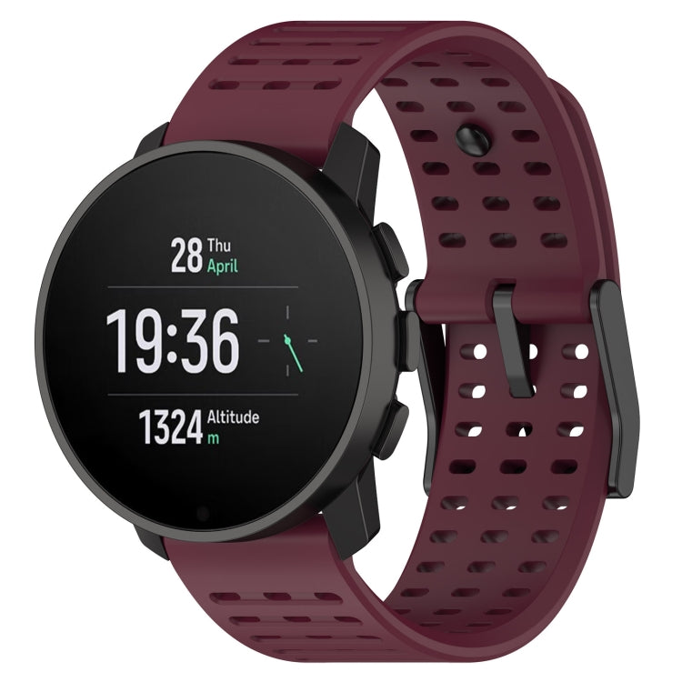 Bracelet de montre de remplacement en silicone, For Suunto 9 Peak Pro / Vertical / Race