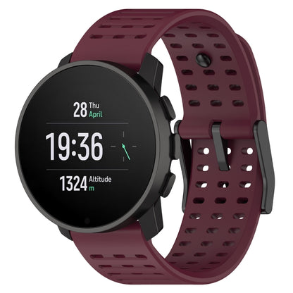 Bracelet de montre de remplacement en silicone, For Suunto 9 Peak Pro / Vertical / Race