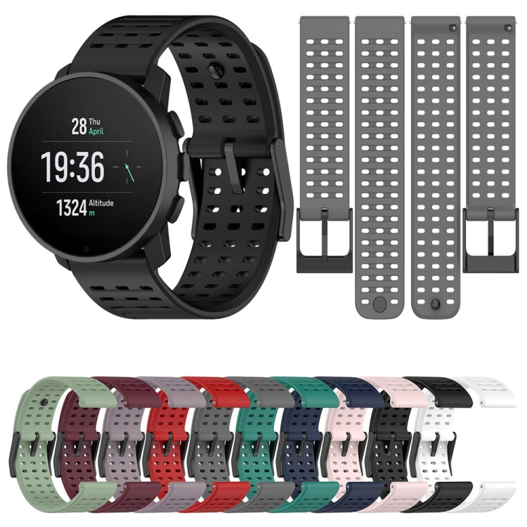 Bracelet de montre de remplacement en silicone, For Suunto 9 Peak Pro / Vertical / Race