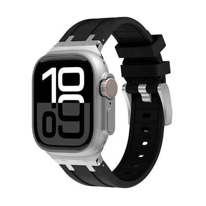 Bracelet de montre en silicone AP, For Apple Watch Series 10 46mm, For Apple Watch Series 10 42mm, For Apple Watch SE 2023 44mm, For Apple Watch SE 2023 40mm