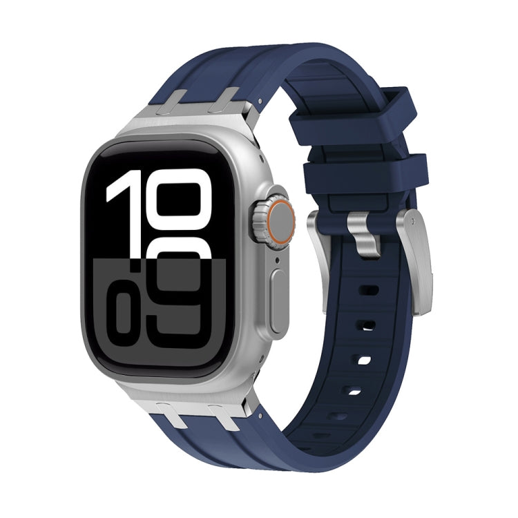 Bracelet de montre en silicone AP, For Apple Watch Series 10 46mm, For Apple Watch Series 10 42mm, For Apple Watch SE 2023 44mm, For Apple Watch SE 2023 40mm