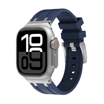 Bracelet de montre en silicone AP, For Apple Watch Series 10 46mm, For Apple Watch Series 10 42mm, For Apple Watch SE 2023 44mm, For Apple Watch SE 2023 40mm