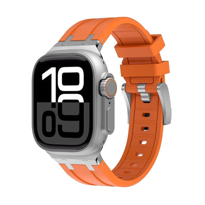 Bracelet de montre en silicone AP, For Apple Watch Series 10 46mm, For Apple Watch Series 10 42mm, For Apple Watch SE 2023 44mm, For Apple Watch SE 2023 40mm