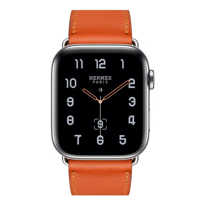 Bracelet de montre en cuir de remplacement, For Apple Watch Series 7 41mm / 6 & SE & 5 & 4 40mm / 3 & 2 & 1 38mm, For Apple Watch Series 7 45mm / 6 & SE & 5 & 4 44mm / 3 & 2 & 1 42mm