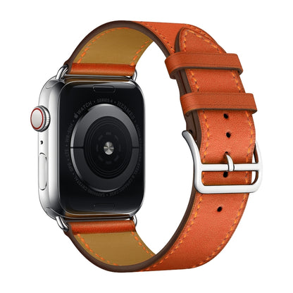 Bracelet de montre en cuir de remplacement, For Apple Watch Series 7 41mm / 6 & SE & 5 & 4 40mm / 3 & 2 & 1 38mm, For Apple Watch Series 7 45mm / 6 & SE & 5 & 4 44mm / 3 & 2 & 1 42mm