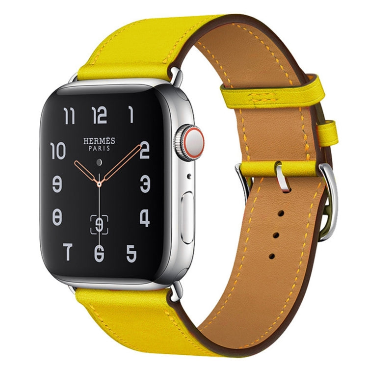 Bracelet de montre en cuir de remplacement, For Apple Watch Series 7 41mm / 6 & SE & 5 & 4 40mm / 3 & 2 & 1 38mm, For Apple Watch Series 7 45mm / 6 & SE & 5 & 4 44mm / 3 & 2 & 1 42mm
