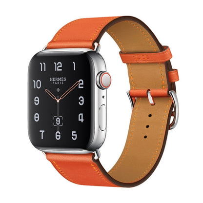 Bracelet de montre en cuir de remplacement, For Apple Watch Series 7 41mm / 6 & SE & 5 & 4 40mm / 3 & 2 & 1 38mm, For Apple Watch Series 7 45mm / 6 & SE & 5 & 4 44mm / 3 & 2 & 1 42mm