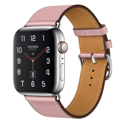 Bracelet de montre en cuir de remplacement, For Apple Watch Series 7 41mm / 6 & SE & 5 & 4 40mm / 3 & 2 & 1 38mm, For Apple Watch Series 7 45mm / 6 & SE & 5 & 4 44mm / 3 & 2 & 1 42mm