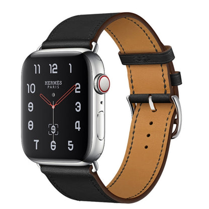 Bracelet de montre en cuir de remplacement, For Apple Watch Series 7 41mm / 6 & SE & 5 & 4 40mm / 3 & 2 & 1 38mm, For Apple Watch Series 7 45mm / 6 & SE & 5 & 4 44mm / 3 & 2 & 1 42mm