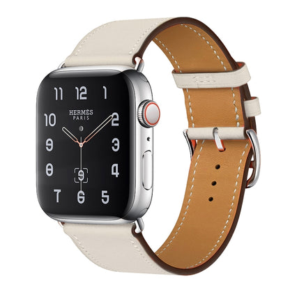 Bracelet de montre en cuir de remplacement, For Apple Watch Series 7 41mm / 6 & SE & 5 & 4 40mm / 3 & 2 & 1 38mm, For Apple Watch Series 7 45mm / 6 & SE & 5 & 4 44mm / 3 & 2 & 1 42mm