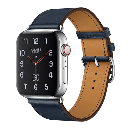 Bracelet de montre en cuir de remplacement, For Apple Watch Series 7 41mm / 6 & SE & 5 & 4 40mm / 3 & 2 & 1 38mm, For Apple Watch Series 7 45mm / 6 & SE & 5 & 4 44mm / 3 & 2 & 1 42mm