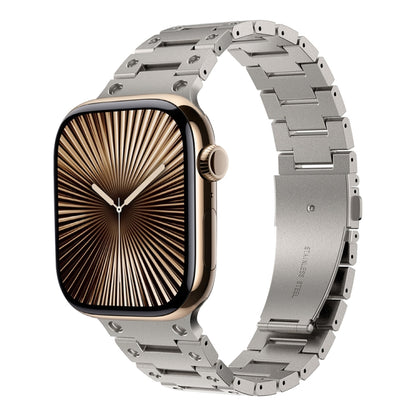 Bracelet de montre en métal à double rangée, For Apple Watch Series 10 46mm, For Apple Watch Series 10 42mm, For Apple Watch SE 2023 44mm, For Apple Watch SE 2023 40mm, For Apple Watch Ultra 2 49mm, For Apple Watch 9 45mm, For Apple Watch 9 41mm       ...