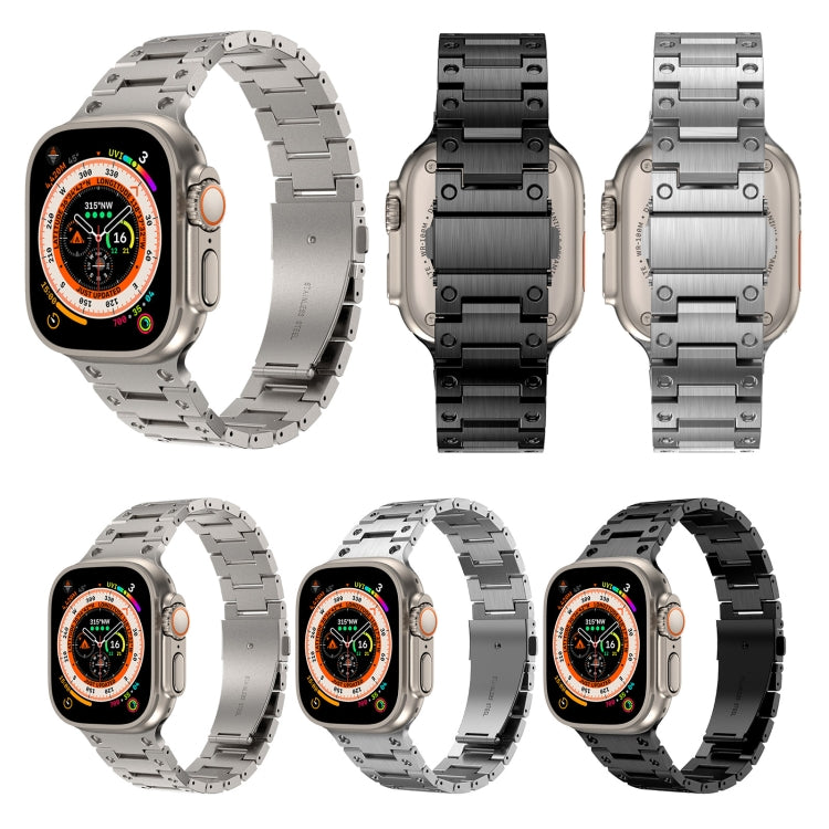 Bracelet de montre en métal à double rangée, For Apple Watch Series 10 46mm, For Apple Watch Series 10 42mm, For Apple Watch SE 2023 44mm, For Apple Watch SE 2023 40mm, For Apple Watch Ultra 2 49mm, For Apple Watch 9 45mm, For Apple Watch 9 41mm       ...