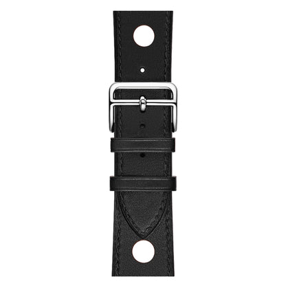 Bracelet de montre en cuir à trois trous, For Apple Watch Series 8&7 41mm / SE 2&6&SE&5&4 40mm / 3&2&1 38mm, For Apple Watch Series 7 45mm / 6 & SE & 5 & 4 44mm / 3 & 2 & 1 42mm, For Apple Watch Series 7 41mm / 6 & SE & 5 & 4 40mm / 3 & 2 & 1 38mm     ...