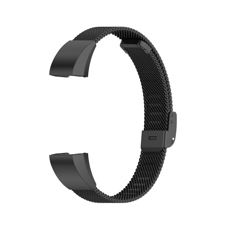 Pour Fitbit Alta / Alta HR / ACE Watch Button Mesh Bracelet de rechange en métal Bracelet de montre, S, L