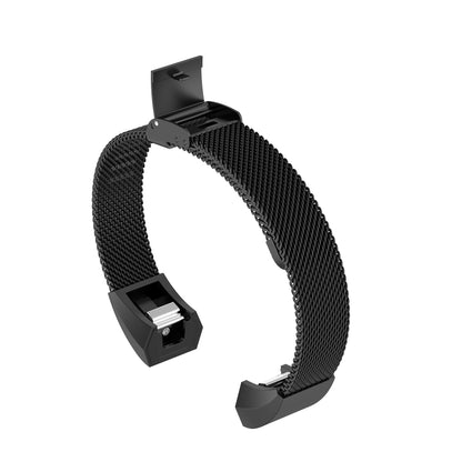 Pour Fitbit Alta / Alta HR / ACE Watch Button Mesh Bracelet de rechange en métal Bracelet de montre, S, L
