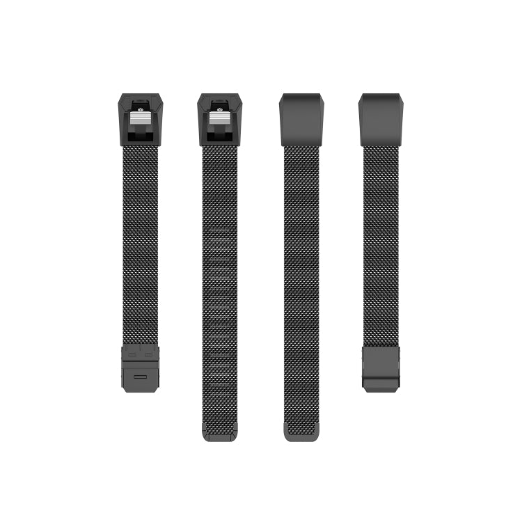 Pour Fitbit Alta / Alta HR / ACE Watch Button Mesh Bracelet de rechange en métal Bracelet de montre, S, L