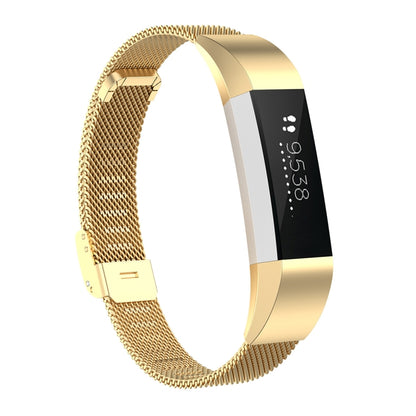 Pour Fitbit Alta / Alta HR / ACE Watch Button Mesh Bracelet de rechange en métal Bracelet de montre, S, L