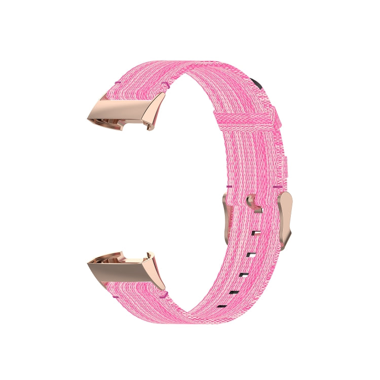 Pour Fitbit Charge 4/Charge 3/Charge 3 SE Bracelet de montre en nylon à grain de tête en acier inoxydable