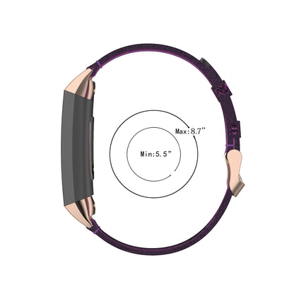 Pour Fitbit Charge 4/Charge 3/Charge 3 SE Bracelet de montre en nylon à grain de tête en acier inoxydable