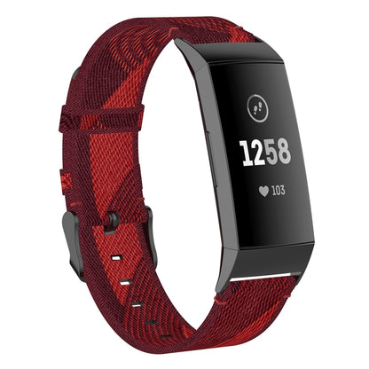 Pour Fitbit Charge 4/Charge 3/Charge 3 SE Bracelet de montre en nylon à grain de tête en acier inoxydable
