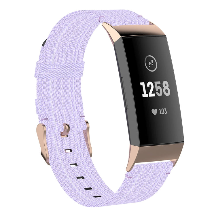 Pour Fitbit Charge 4/Charge 3/Charge 3 SE Bracelet de montre en nylon à grain de tête en acier inoxydable