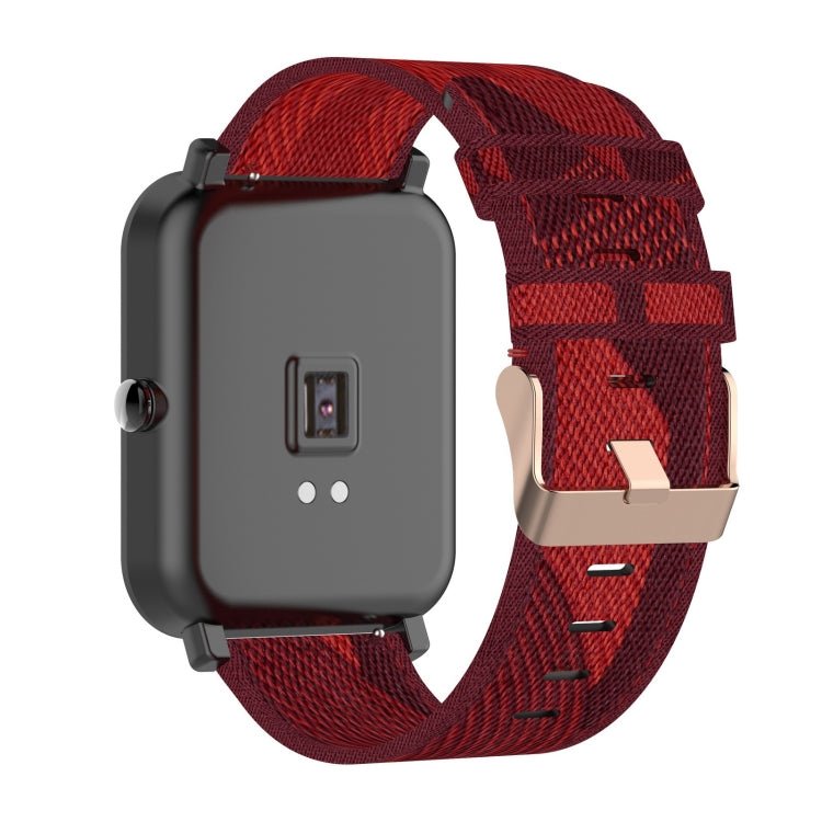 Pour Amazfit Bip Lite Version 1S / Bip S 20mm Nylon Denim Canvas Remplacement Bracelet Bracelet